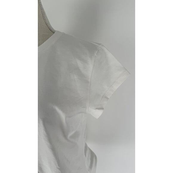 & Other Stories Organic Cotton Short Sleeve T Shirt Womens Medium White Tee New - Picture 2 of 9